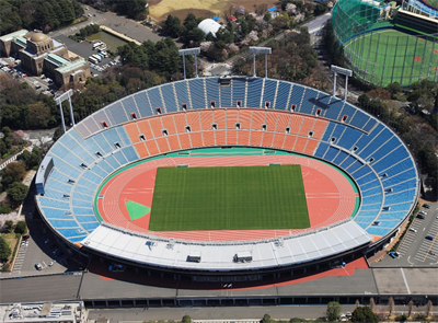 Boca en el Estadio Nacional de Tokio