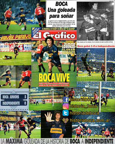 Boca goleó a Independiente 5-0